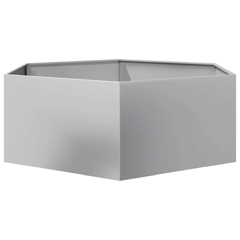 Jardinera Hexagonal Acero Galvanizado 138x120x45 Cm