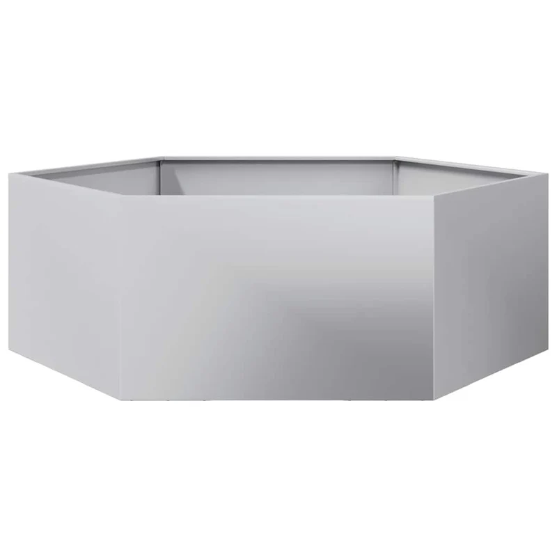 Jardinera Hexagonal Acero Galvanizado 138x120x45 Cm