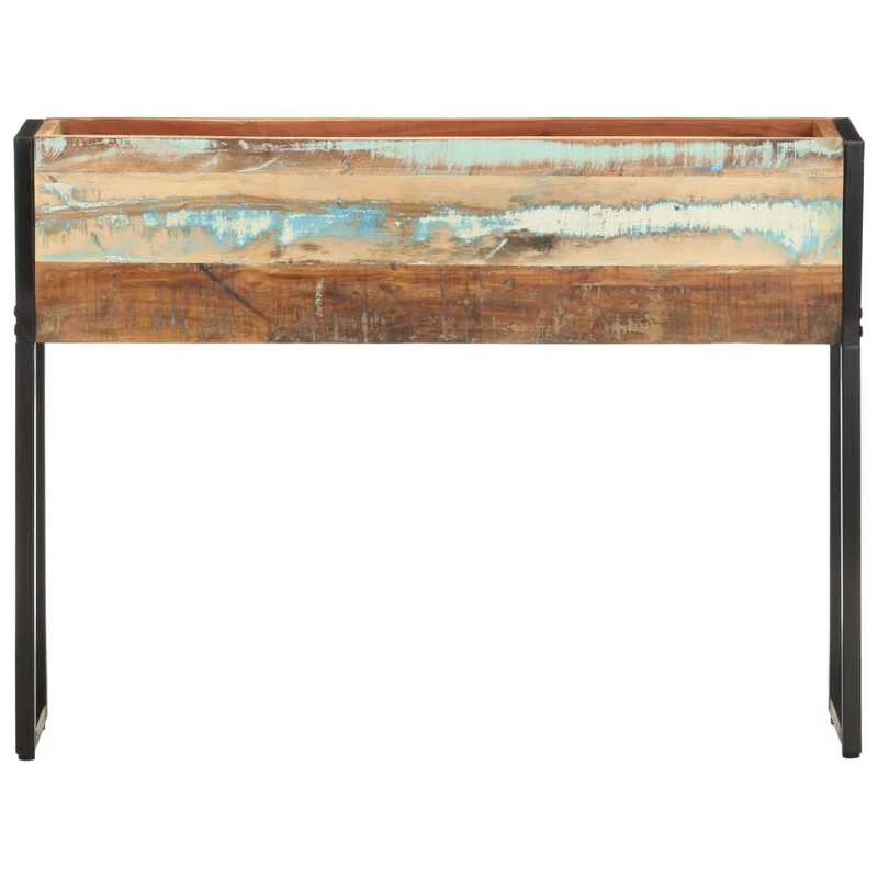 Jardinera De Madera Maciza Reciclada 90x20x68 Cm