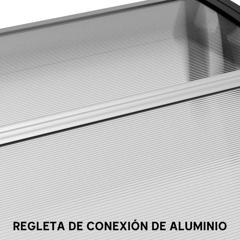 Outsunny Marquesina Para Puertas Y Ventanas 195x75cm Tejadillo De Protección