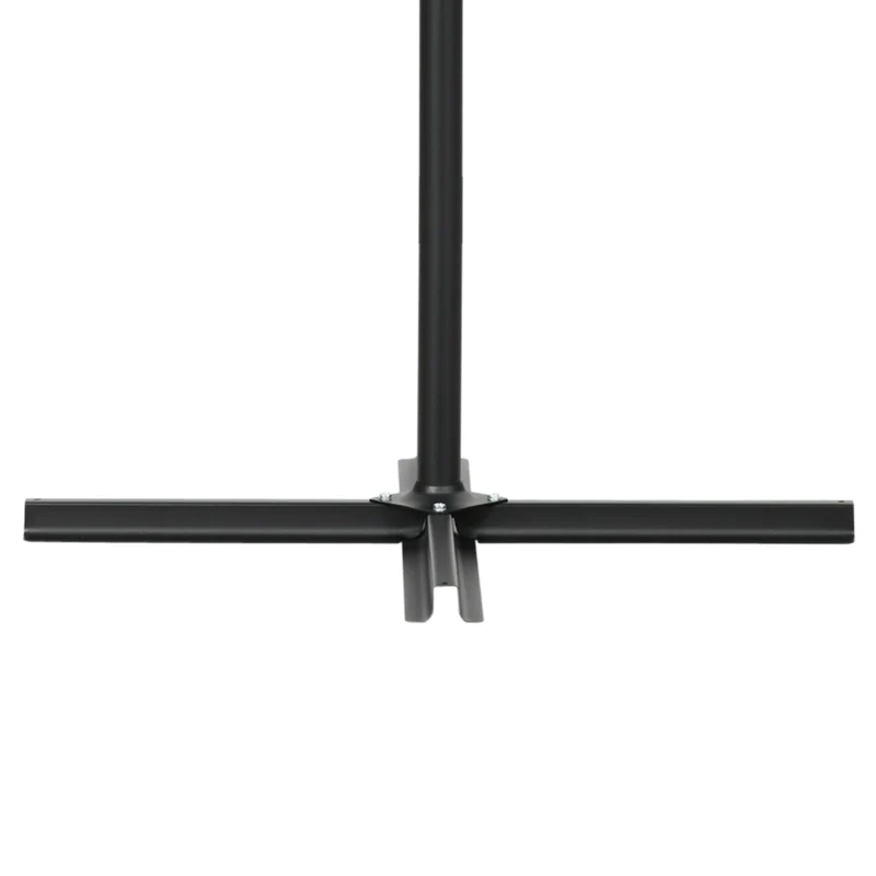 Outsunny Sombrilla De Jardín 296x296x265 Cm Inclinable Con Manivela Base Cruzada