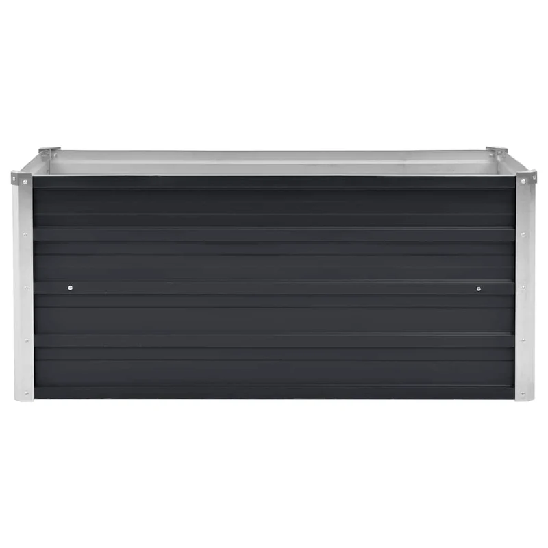 Arriate De Acero Galvanizado Gris Antracita 100x40x45 Cm