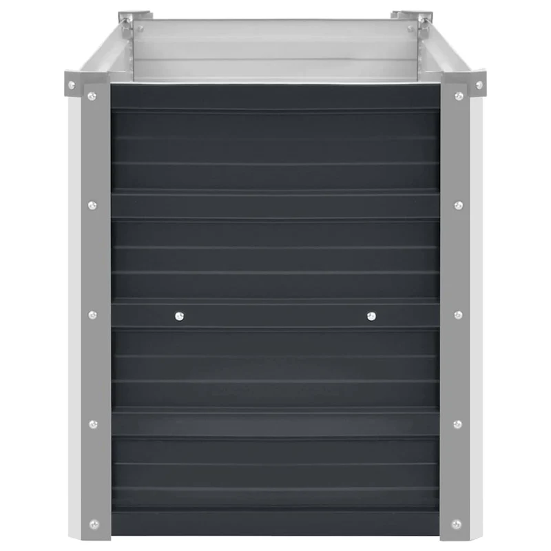 Arriate De Acero Galvanizado Gris Antracita 100x40x45 Cm