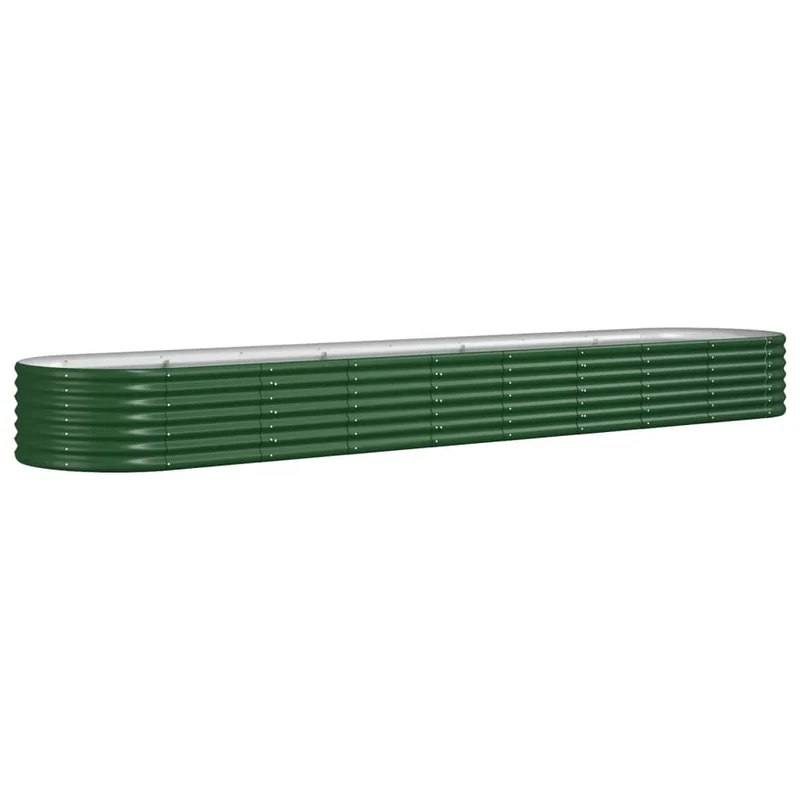 Jardinera Arriate Acero Galvanizado Verde 368x80x36 Cm
