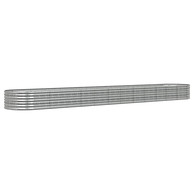 Jardinera Arriate Acero Galvanizado Plata 512x80x36 Cm