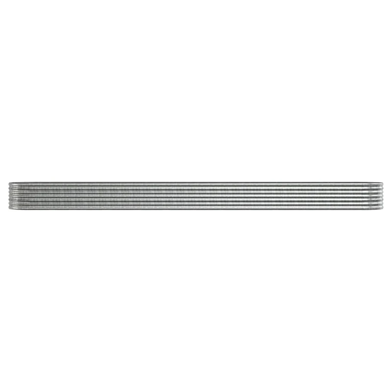 Jardinera Arriate Acero Galvanizado Plata 512x80x36 Cm
