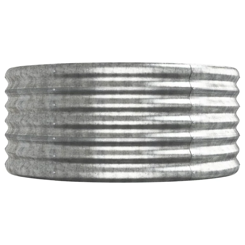 Jardinera Arriate Acero Galvanizado Plata 512x80x36 Cm