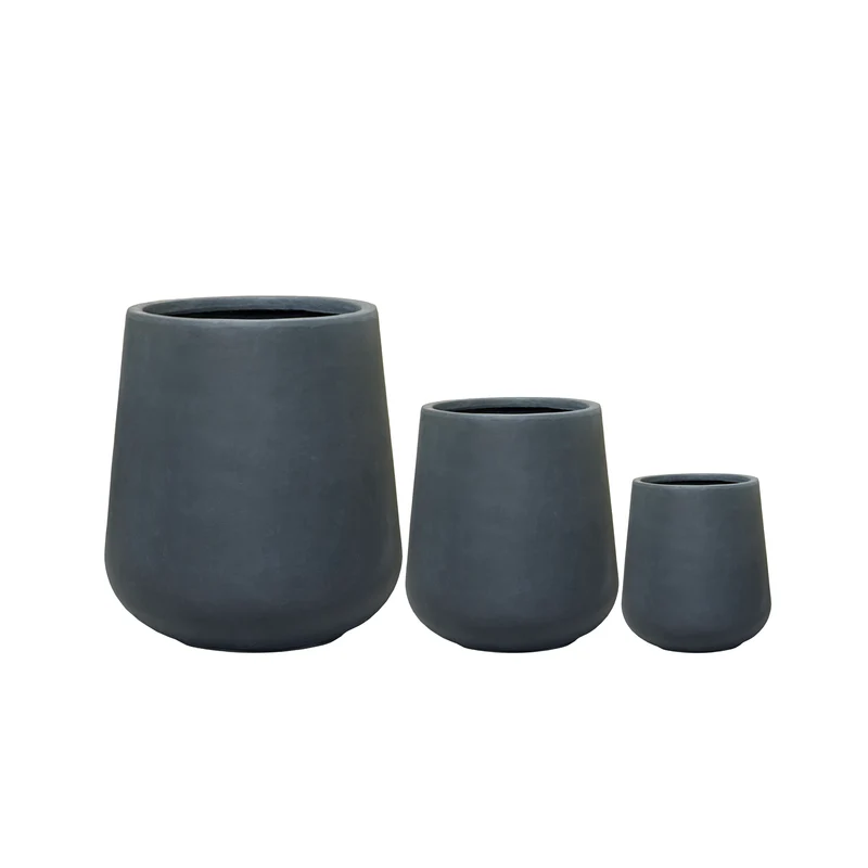 Cache-pot pré percé SILEX 44x45cm gris foncé
