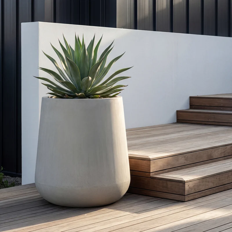 Cache-pot pré percé SILEX 84x85cm beige
