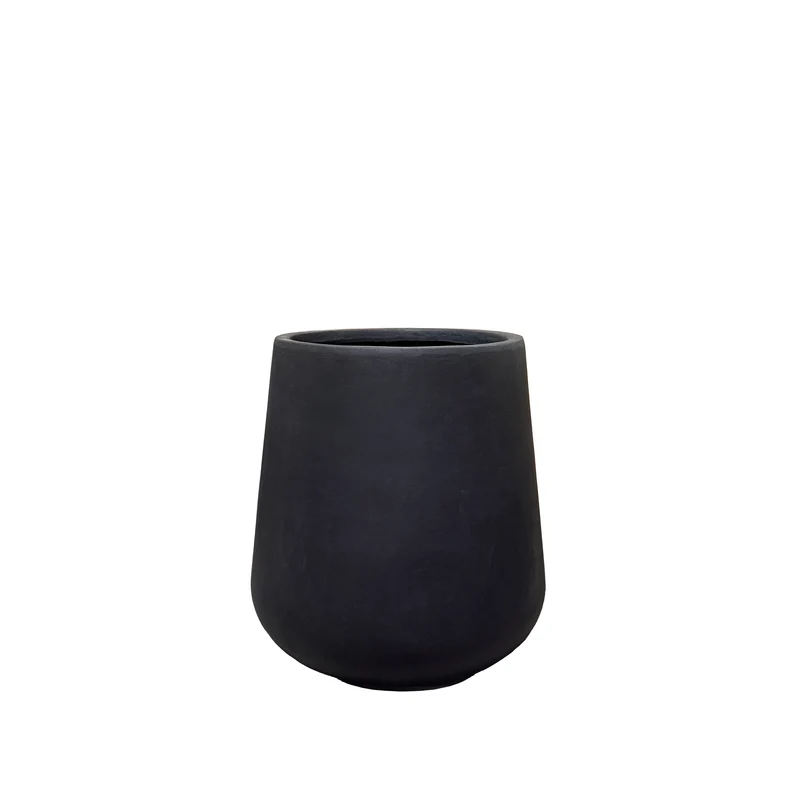 Cache-pot pré percé SILEX 62x63cm noir mat