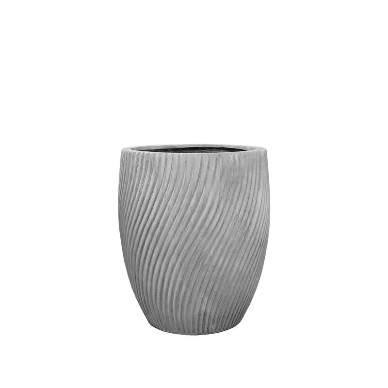 Cache-pot pré percé SOLSTICE 40x46cm gris clair