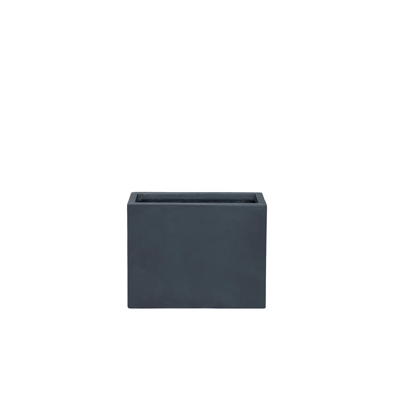 Jardinière HORIZON 49x17x40cm gris foncé