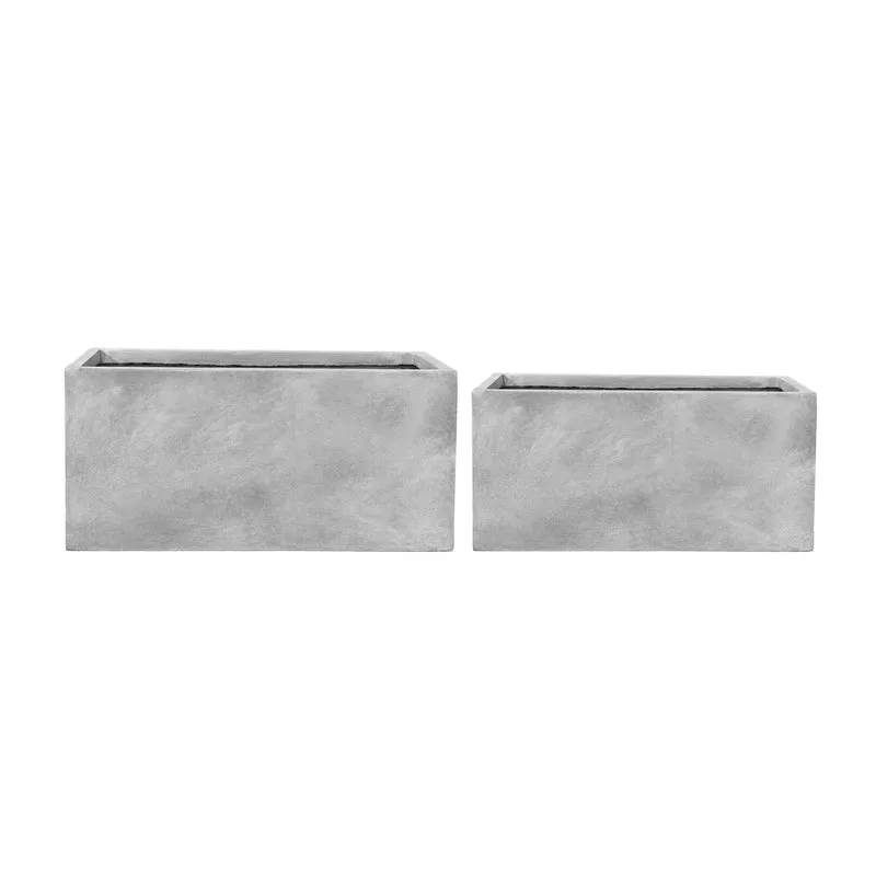 Jardinière HORIZON 99x46x46cm gris clair