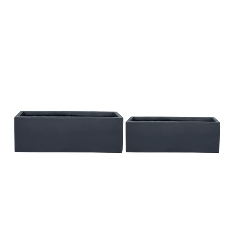 Jardinière HORIZON 65x16x18cm gris foncé