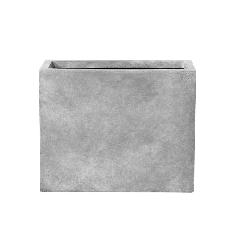 Jardinière HORIZON 80x35x75cm gris clair