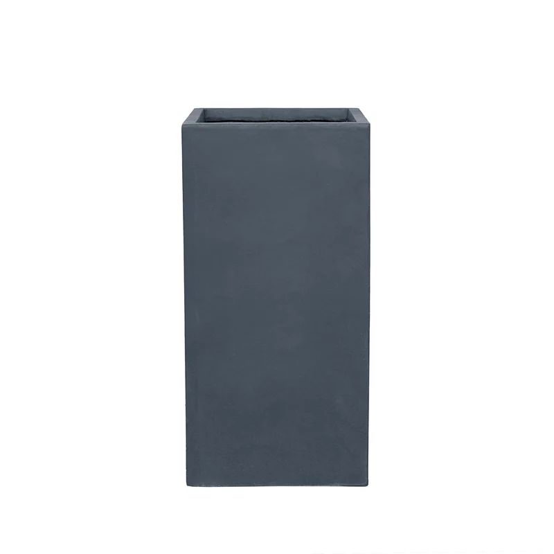 Cache-pot pré percé KUBIX 41x81cm gris foncé