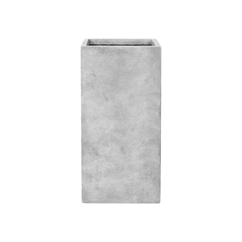 Cache-pot pré percé KUBIX 41x81cm gris clair