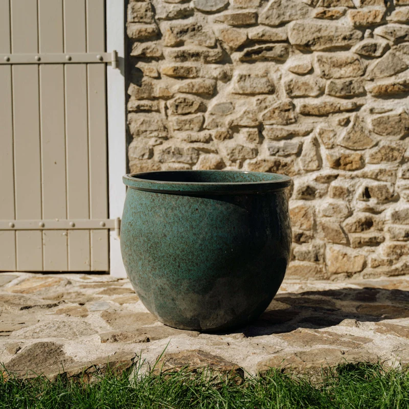 Pot NEWTON 34x28cm bleu acier
