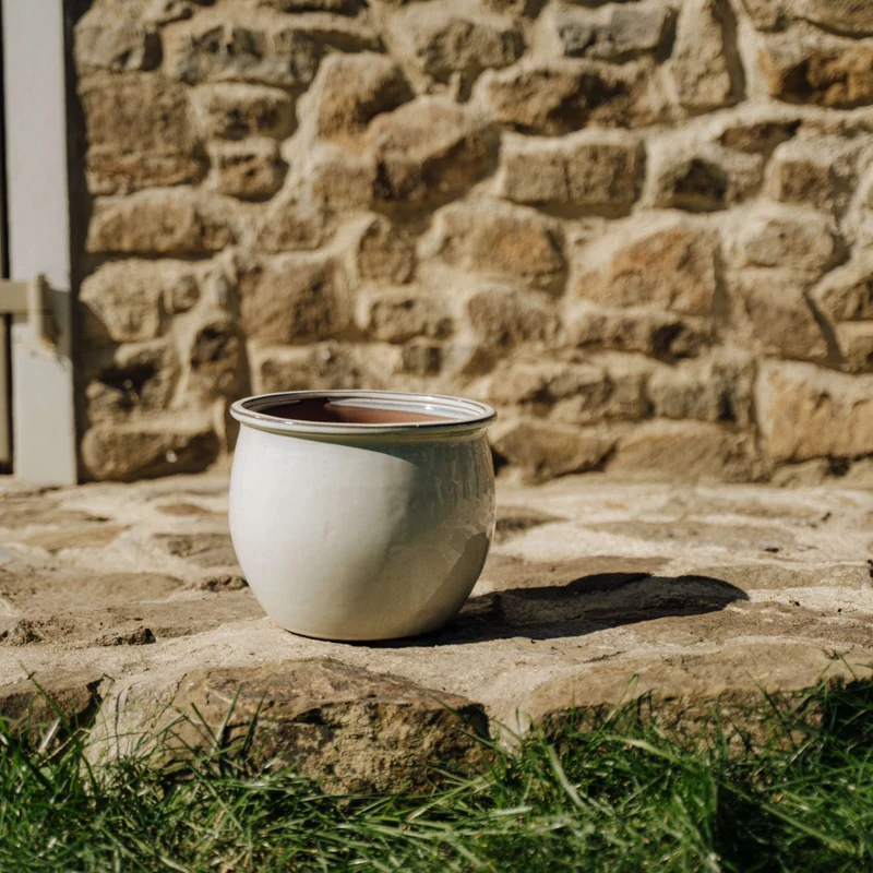 Pot NEWTON 21x23cm crème