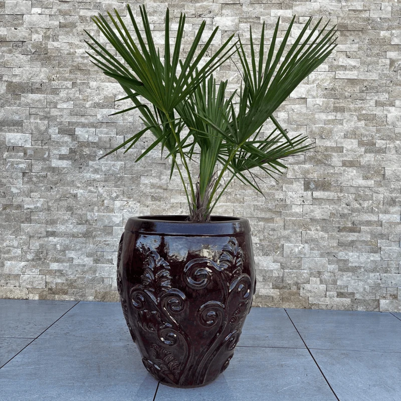 Pot GAIA 53x57cm rouge brique