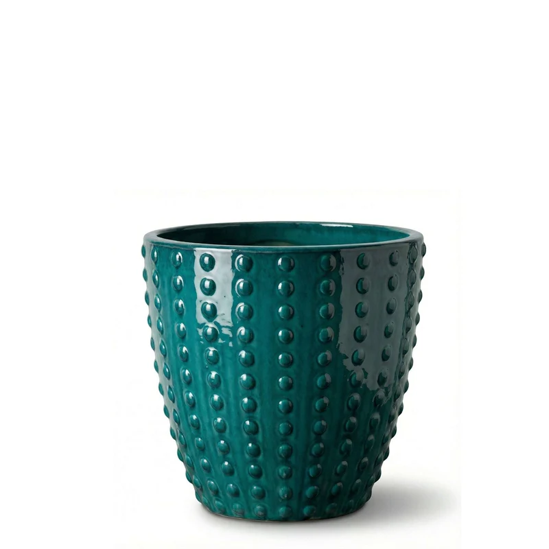 Pot ATTILA 23x22cm bleu pétrole