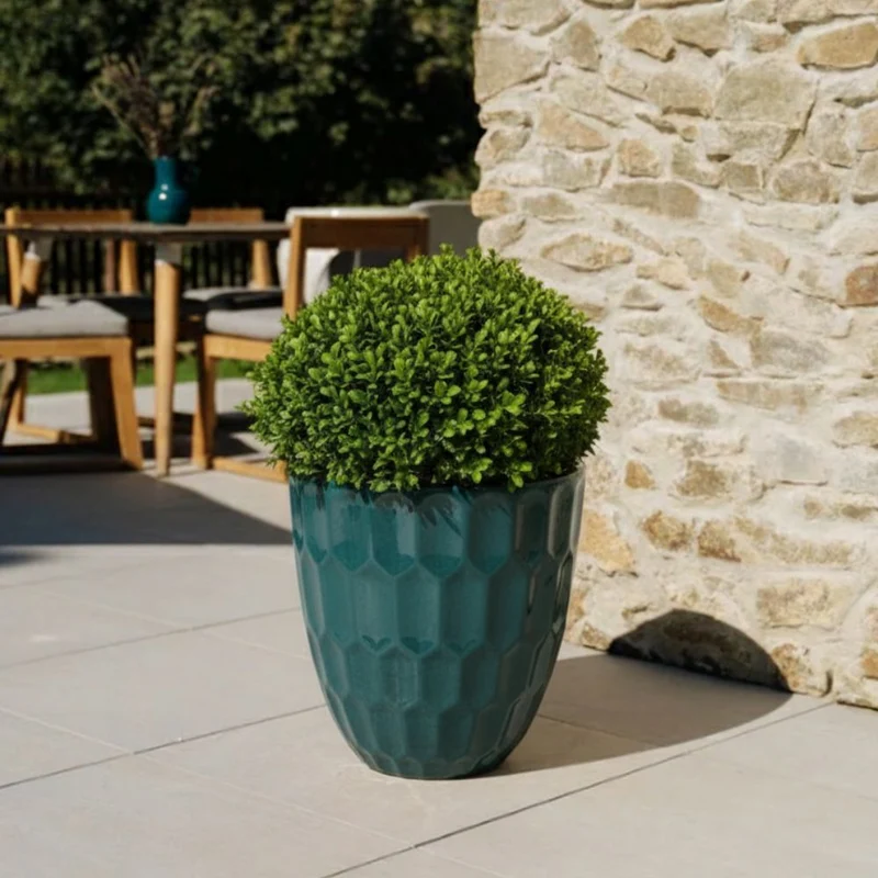 Pot DAUDET 41x55cm bleu pétrole