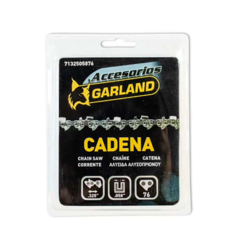 Garland - 7132505876 Accesorio Para Motoazadas - Cadena Cortada De 76 Eslabones Con Paso De 0.325" Y Espesor De 0.058" (1,5 Mm.)