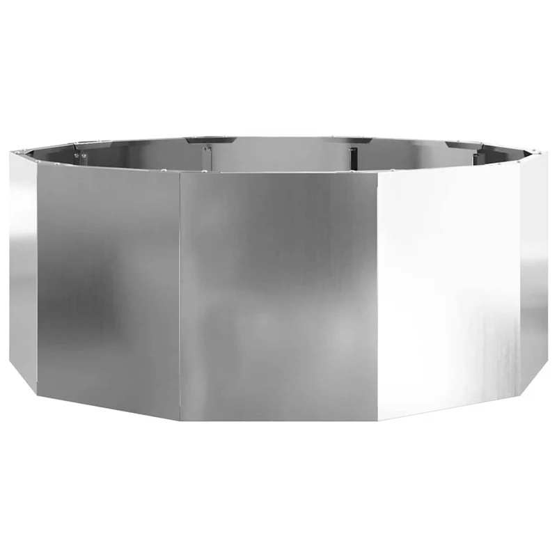 Jardinera Plateado 90 X 90 X 35 Cm Acero Galvanizado