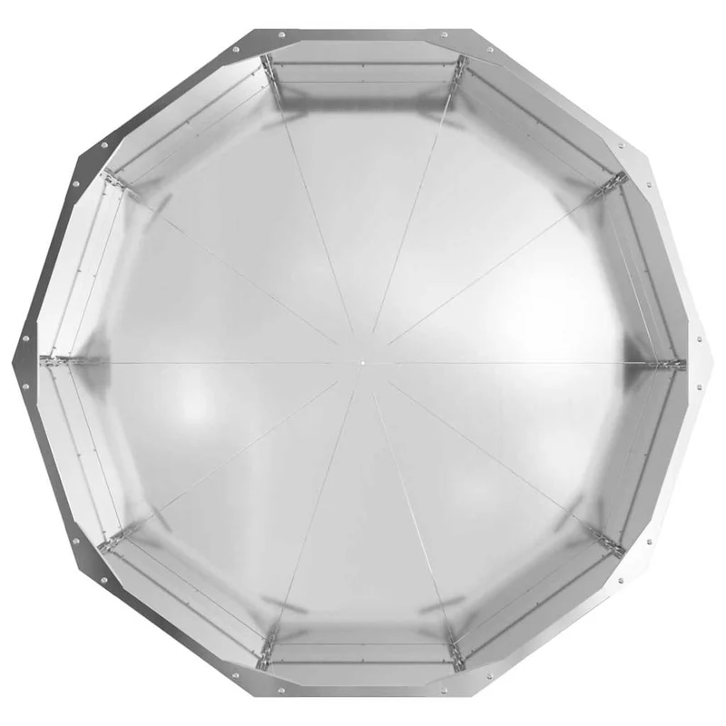 Jardinera Plateado 90 X 90 X 35 Cm Acero Galvanizado