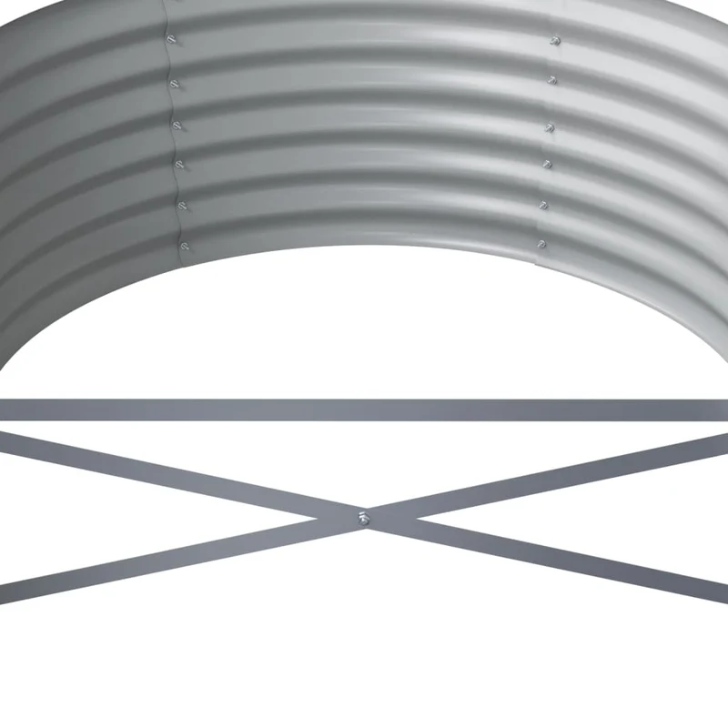 Jardinera Arriate Acero Galvanizado Marrón 620x80x36 Cm