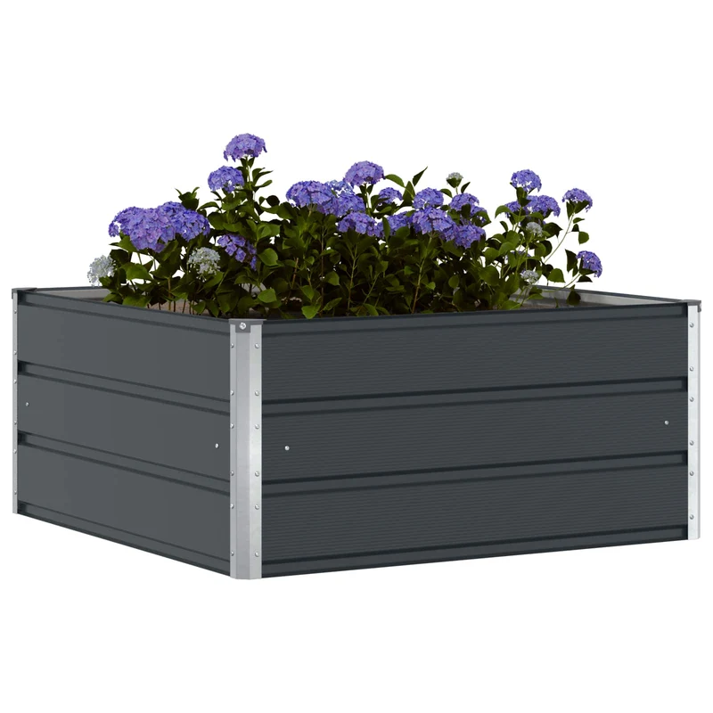 Jardinera Antracita 100 X 100 X 45 Cm Acero