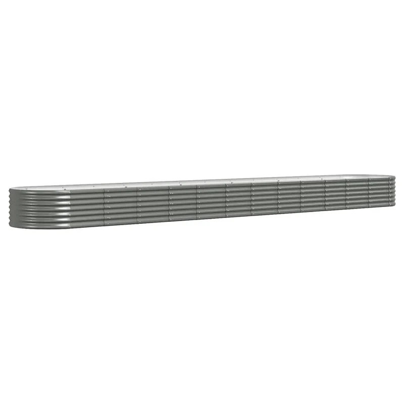 Jardinera Arriate Acero Galvanizado Gris 512x80x36 Cm