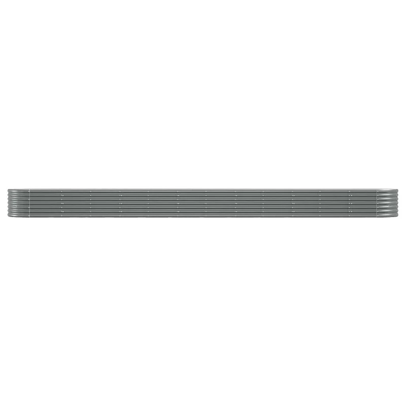 Jardinera Arriate Acero Galvanizado Gris 512x80x36 Cm
