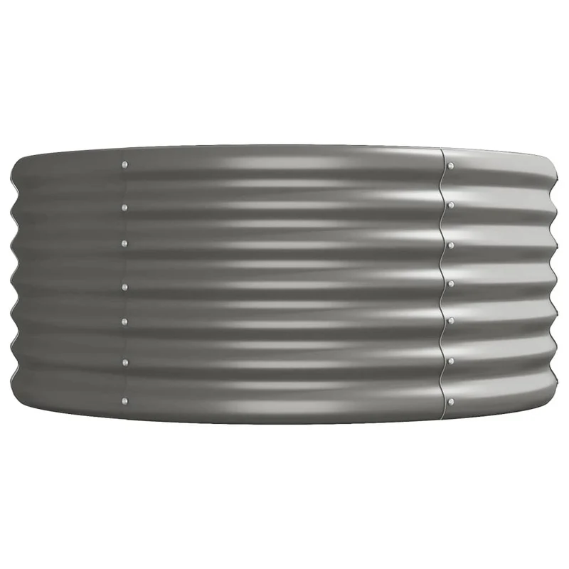 Jardinera Arriate Acero Galvanizado Gris 512x80x36 Cm