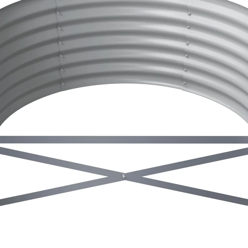 Jardinera Arriate Acero Galvanizado Gris 512x80x36 Cm