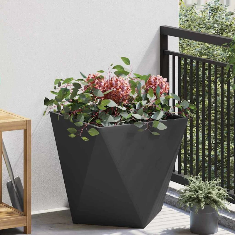 Jardinera Negro 50 X 50 X 50 Cm Acero