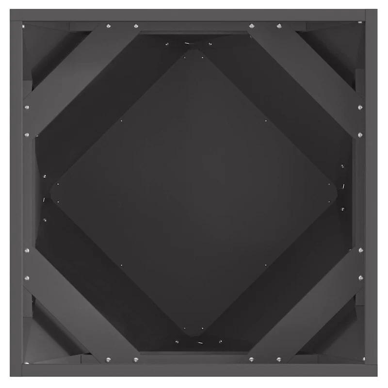 Jardinera Negro 50 X 50 X 50 Cm Acero