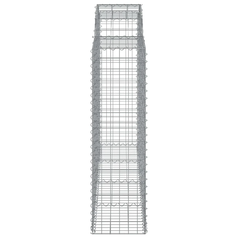 Cestas Gaviones 30 Uds Forma De Arco Hierro 200x50x140/160 Cm
