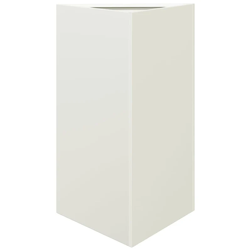Jardinera Triangular Acero Blanco 50x43x75 Cm