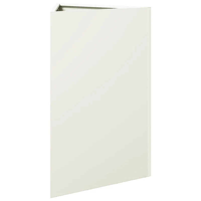 Jardinera Triangular Acero Blanco 50x43x75 Cm
