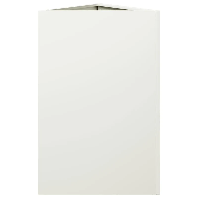 Jardinera Triangular Acero Blanco 50x43x75 Cm