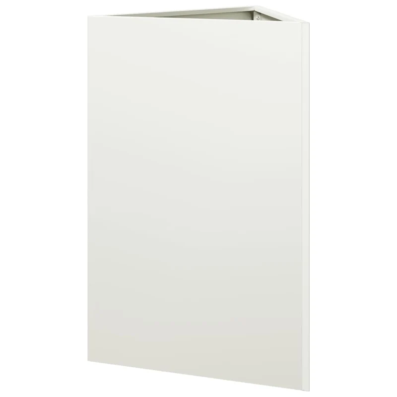 Jardinera Triangular Acero Blanco 50x43x75 Cm
