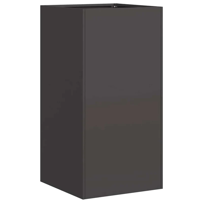 Jardinera De Acero Laminado En Frío Negro 40x40x80 Cm