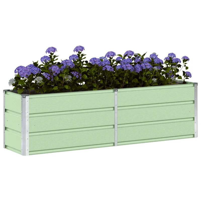 Jardinera Verde 160 X 40 X 45 Cm Acero