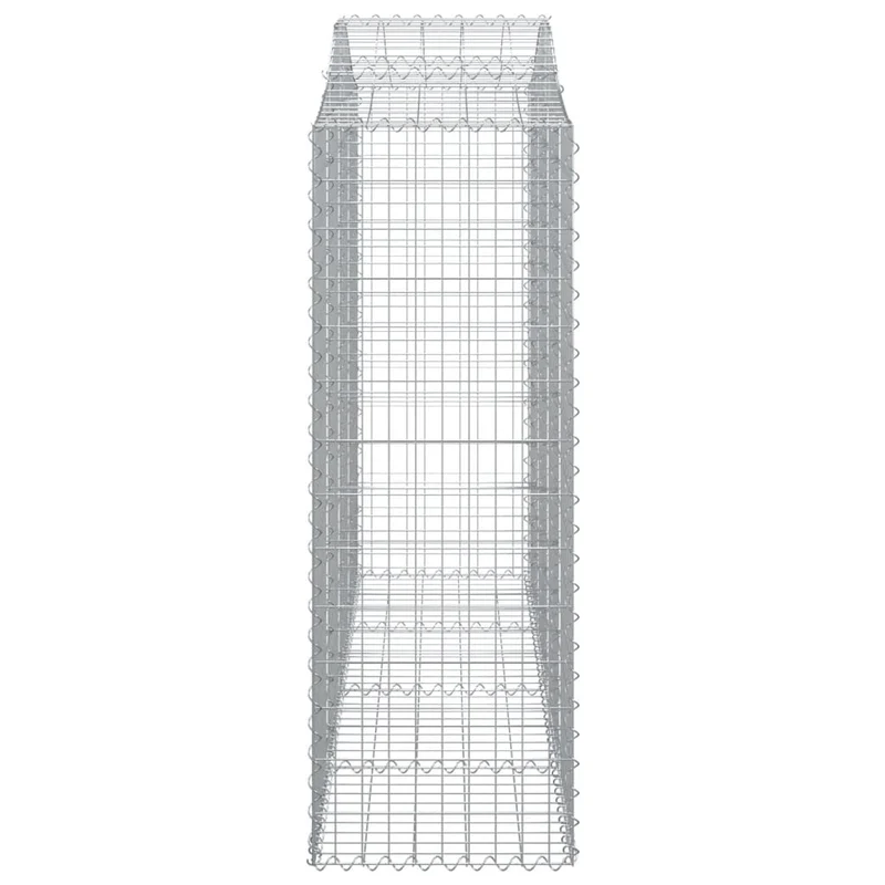 Cestas De Gaviones 3 Uds Forma De Arco Hierro 200x50x140/160 Cm