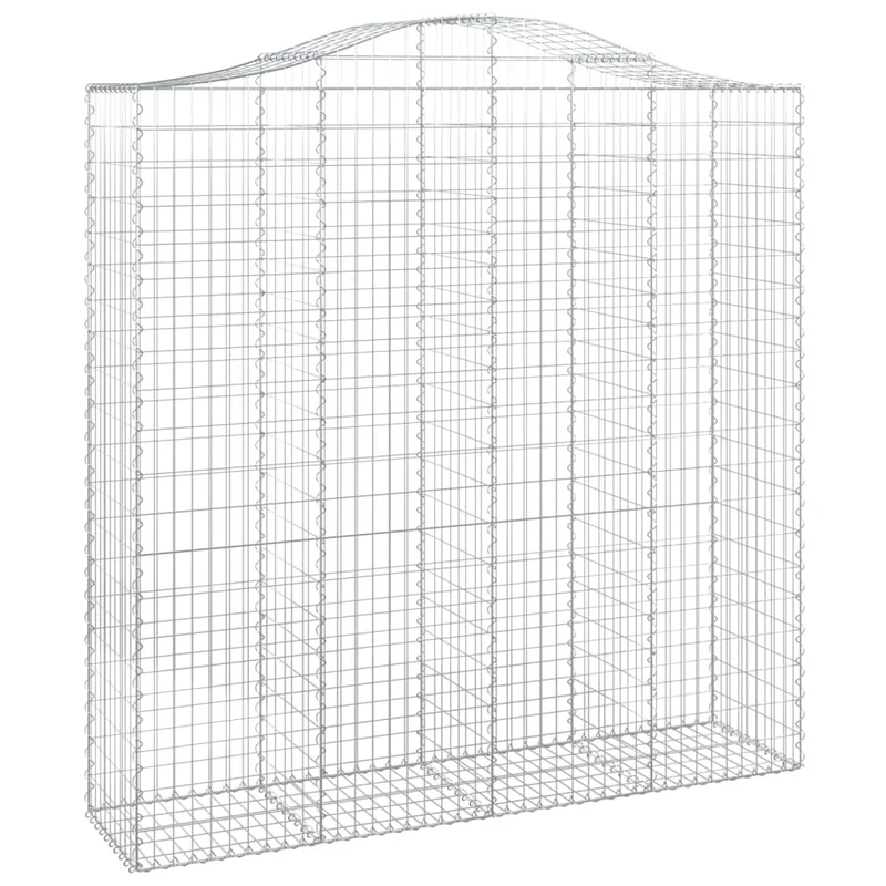 Cestas De Gaviones 5 Uds Forma De Arco Hierro 200x50x200/220 Cm