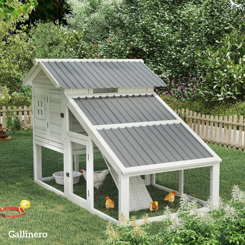 Outsunny 12x Paneles para Tejado de Acero Galvanizado, Chapas Perfiladas de Techo 7m², para Caseta de Herramientas, Cobertizo, Garaje, Exterior, 129x45cm, Gris Claro
