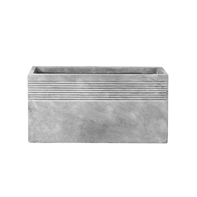 Cache-pot pré percé SPIRIT 100x50cm gris clair