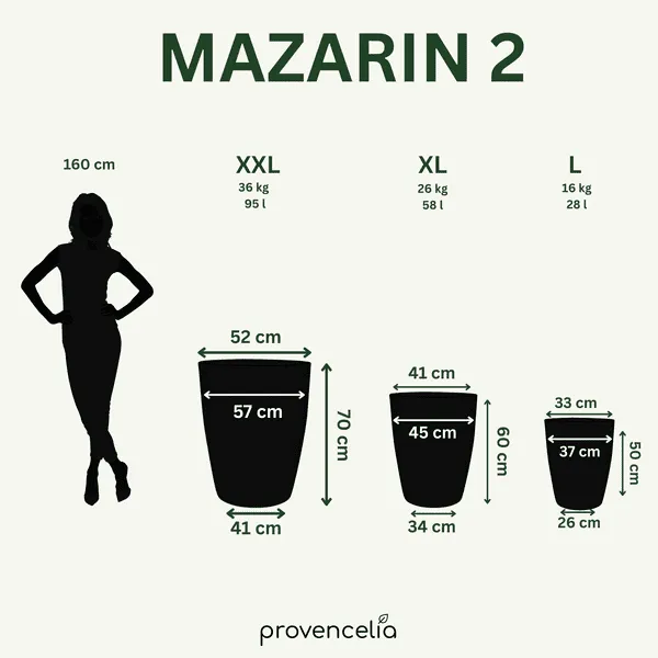 Pot MAZARIN2 57x70cm saphir