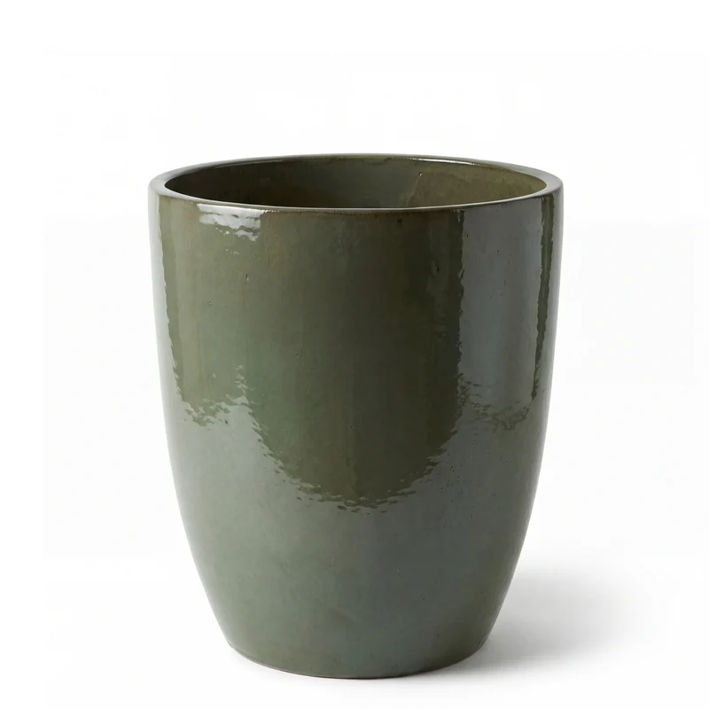 Pot MAZARIN2 37x49cm vert crème